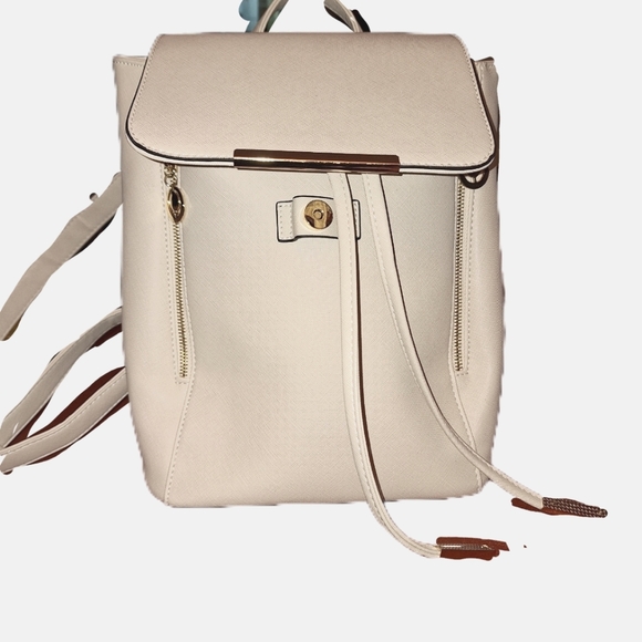 Wink & Kangaroo Handbags - Wink & Kangaroo White Backback Bag
